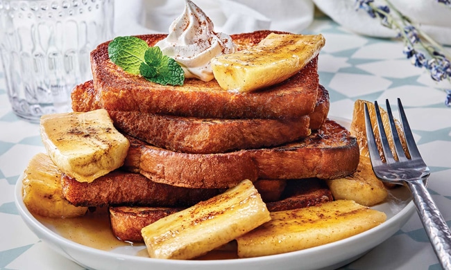 Bananas Foster on a plate