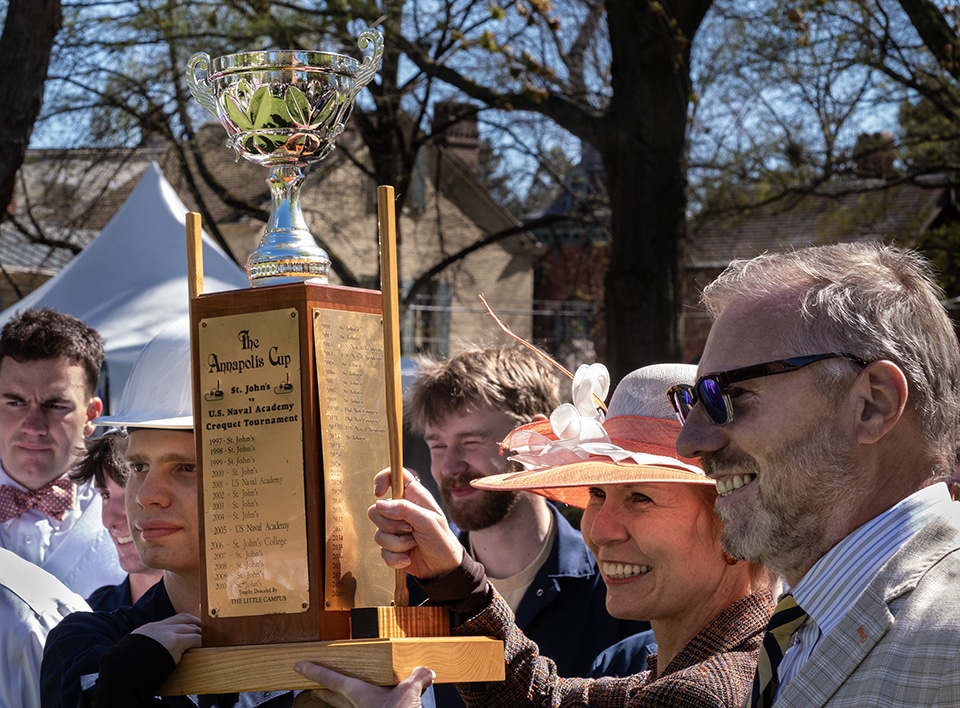 St. John's winning the Annapolis Cup trophy