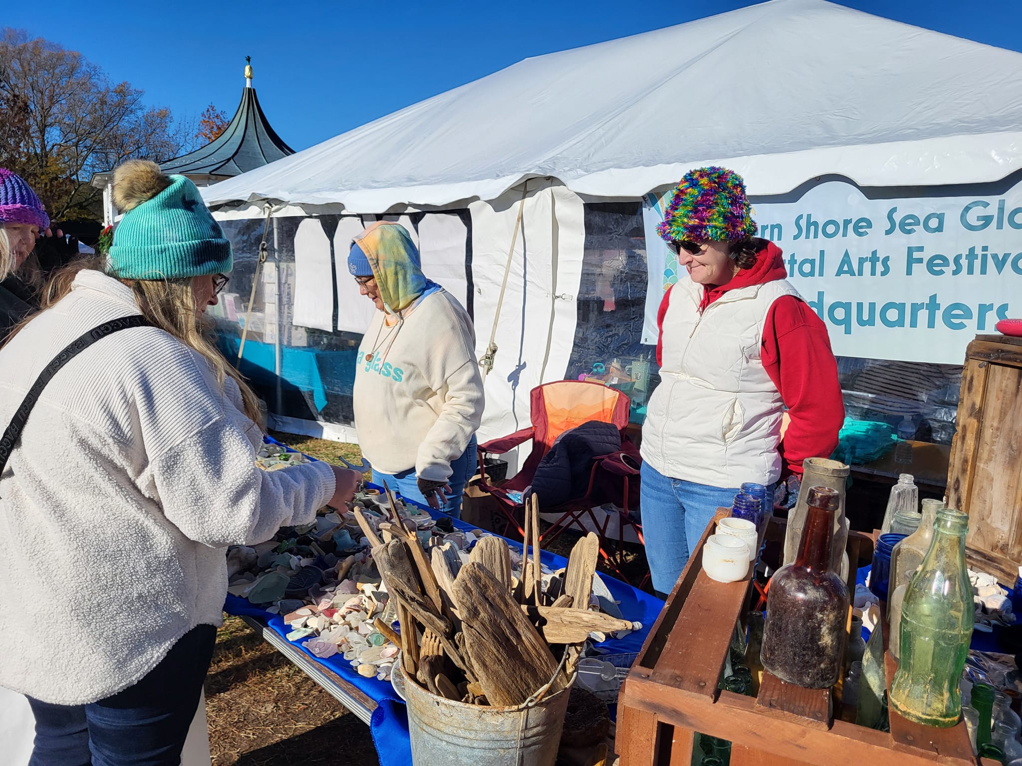 Vendors at the Sea Glass Festival